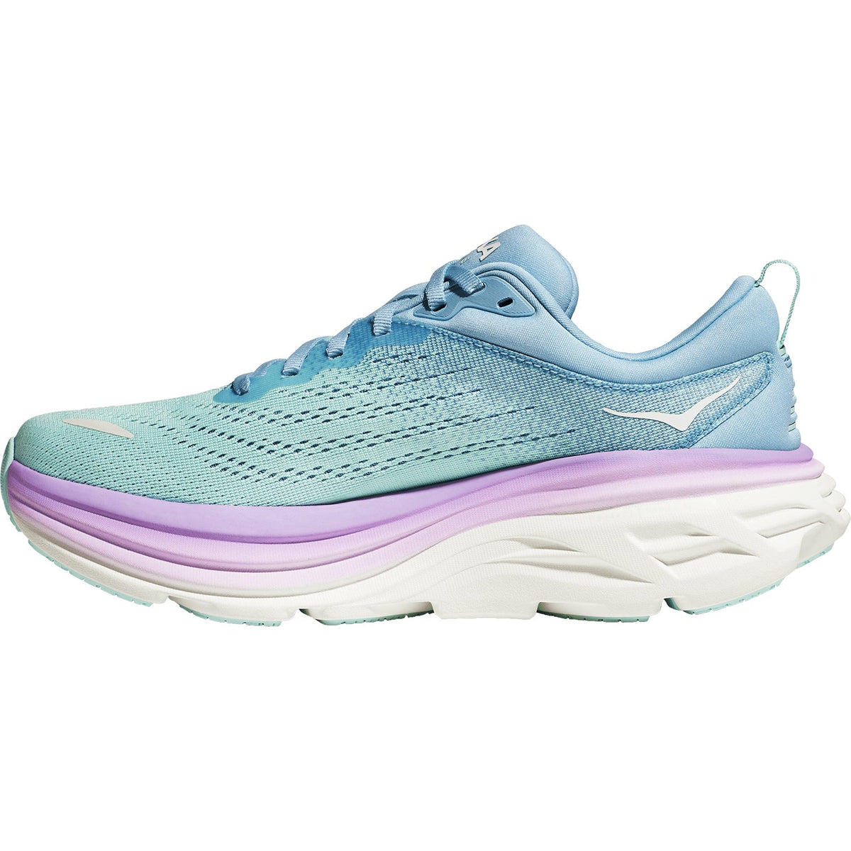 HOKA Bondi 8 Women's Running Shoes Airy Blue/Sunlit Ocean Mesh