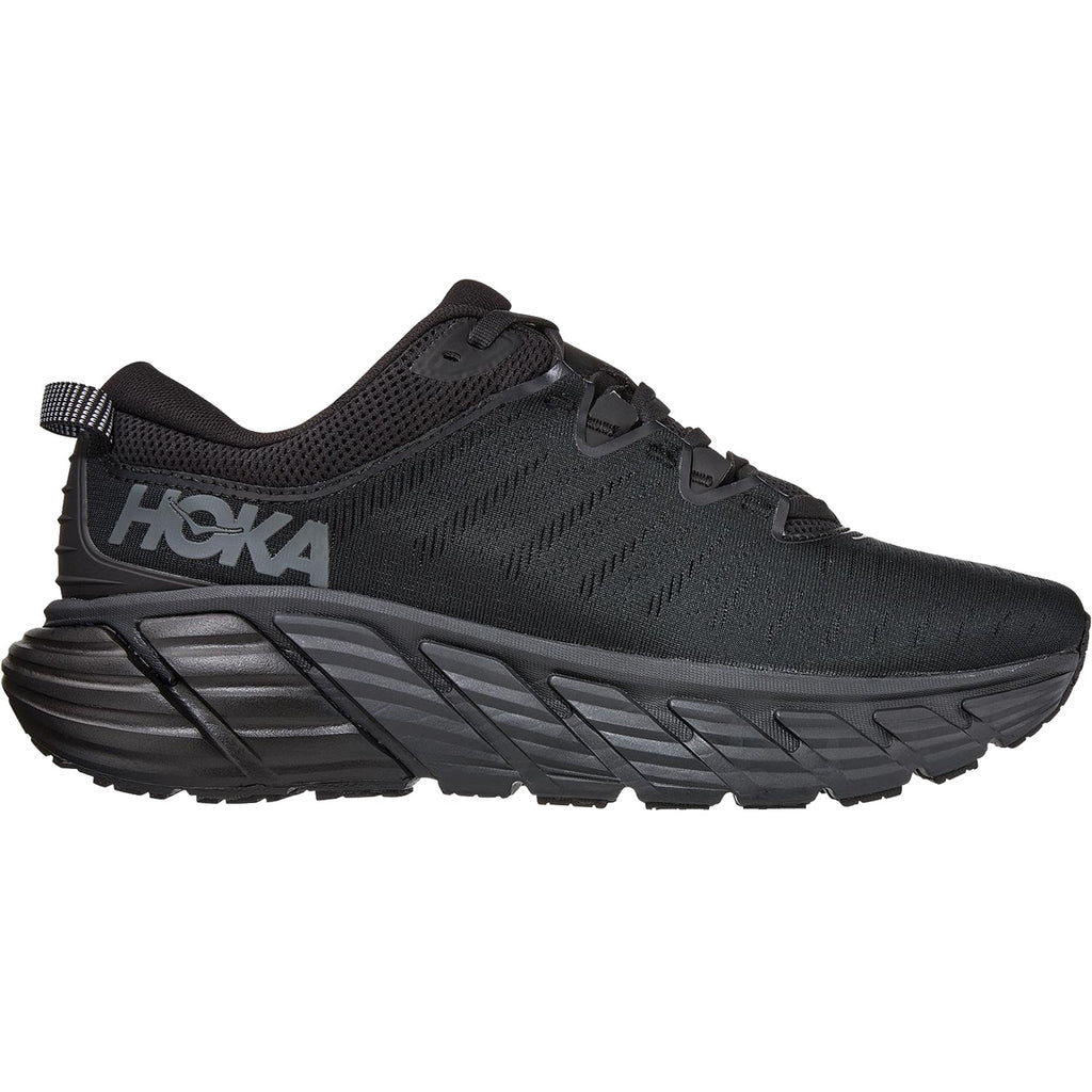 HOKA Gaviota 3 Men's Running Shoes Black/Black Mesh