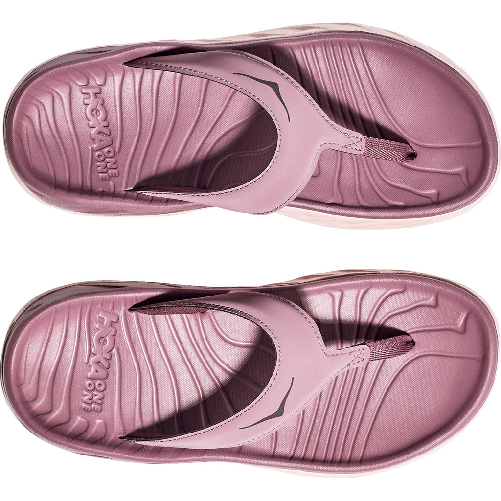 HOKA Ora Recovery Flip Women's Sandals Wistful Mauve/Peach Fabric