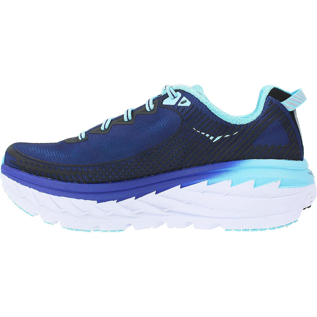 HOKA Bondi 5 Women's Neutral Support Shoes Medieval Blue/Blue Radiance Mesh