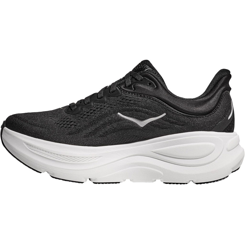 HOKA Bondi 9 Men's Athletic Shoes Black/White Mesh