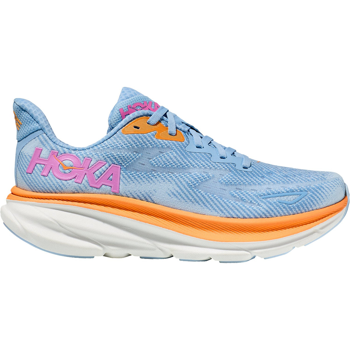 HOKA Clifton 9 Women's Road Running Shoes Airy Blue/Ice Water Mesh