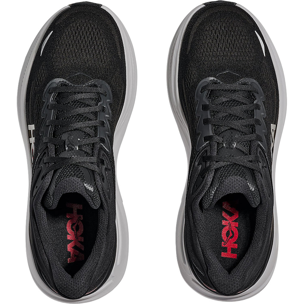 HOKA Bondi 9 Men's Athletic Shoes Black/Vermillion