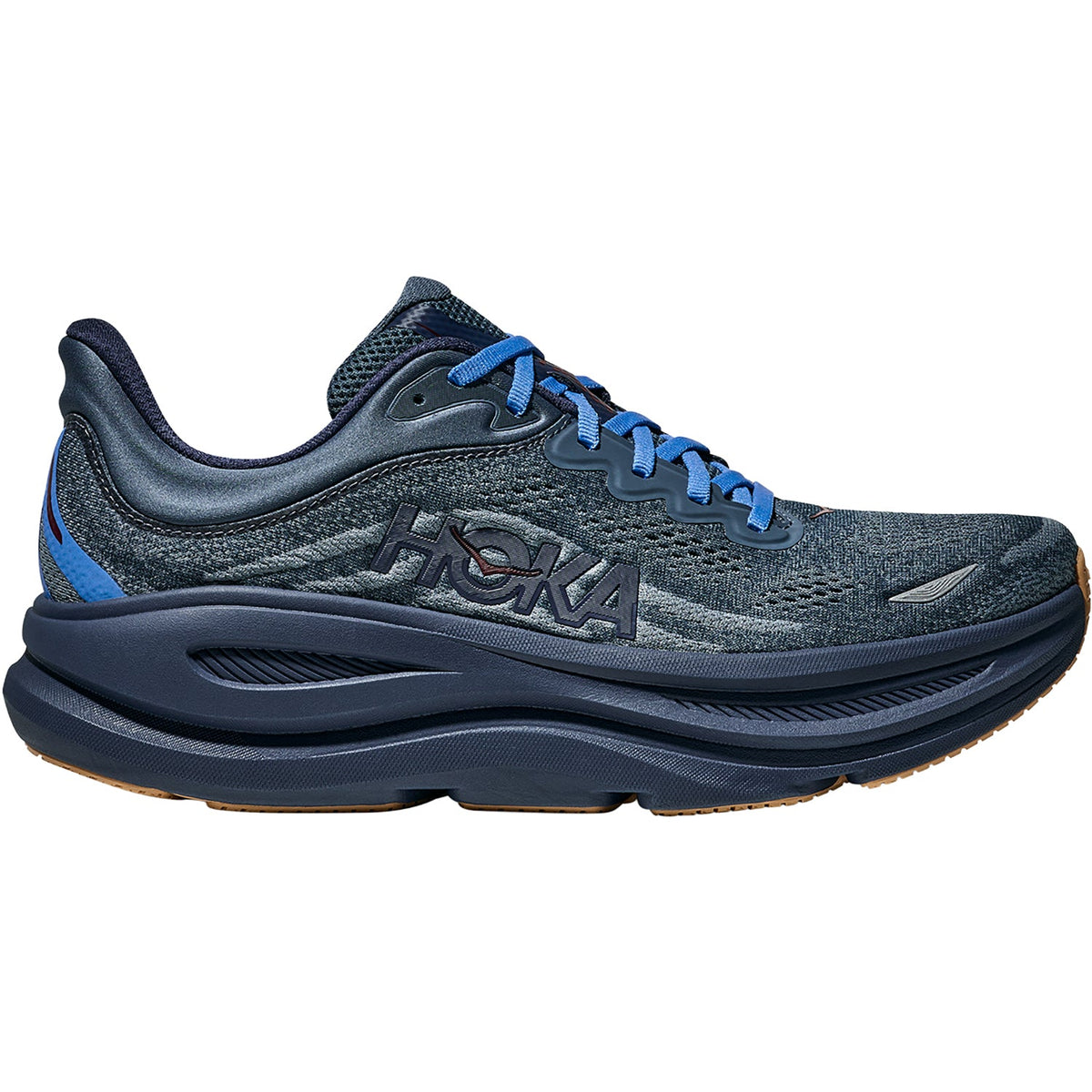 HOKA Bondi 9 Men's Athletic Shoes Faded Navy/Slate Blue