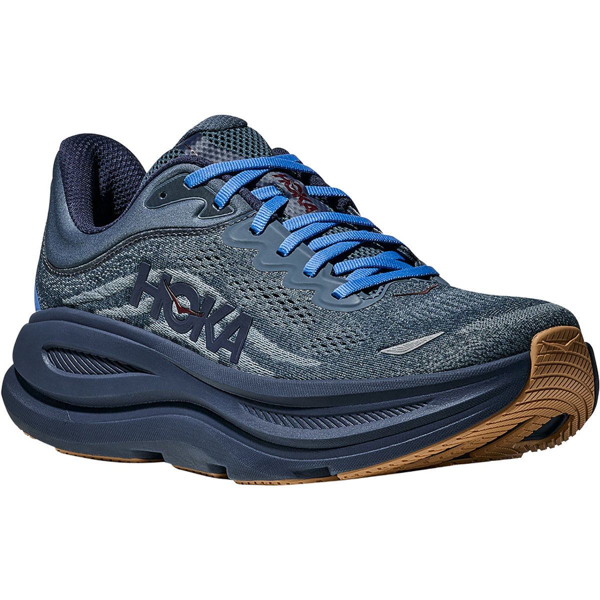 HOKA Bondi 9 Men's Athletic Shoes Faded Navy/Slate Blue