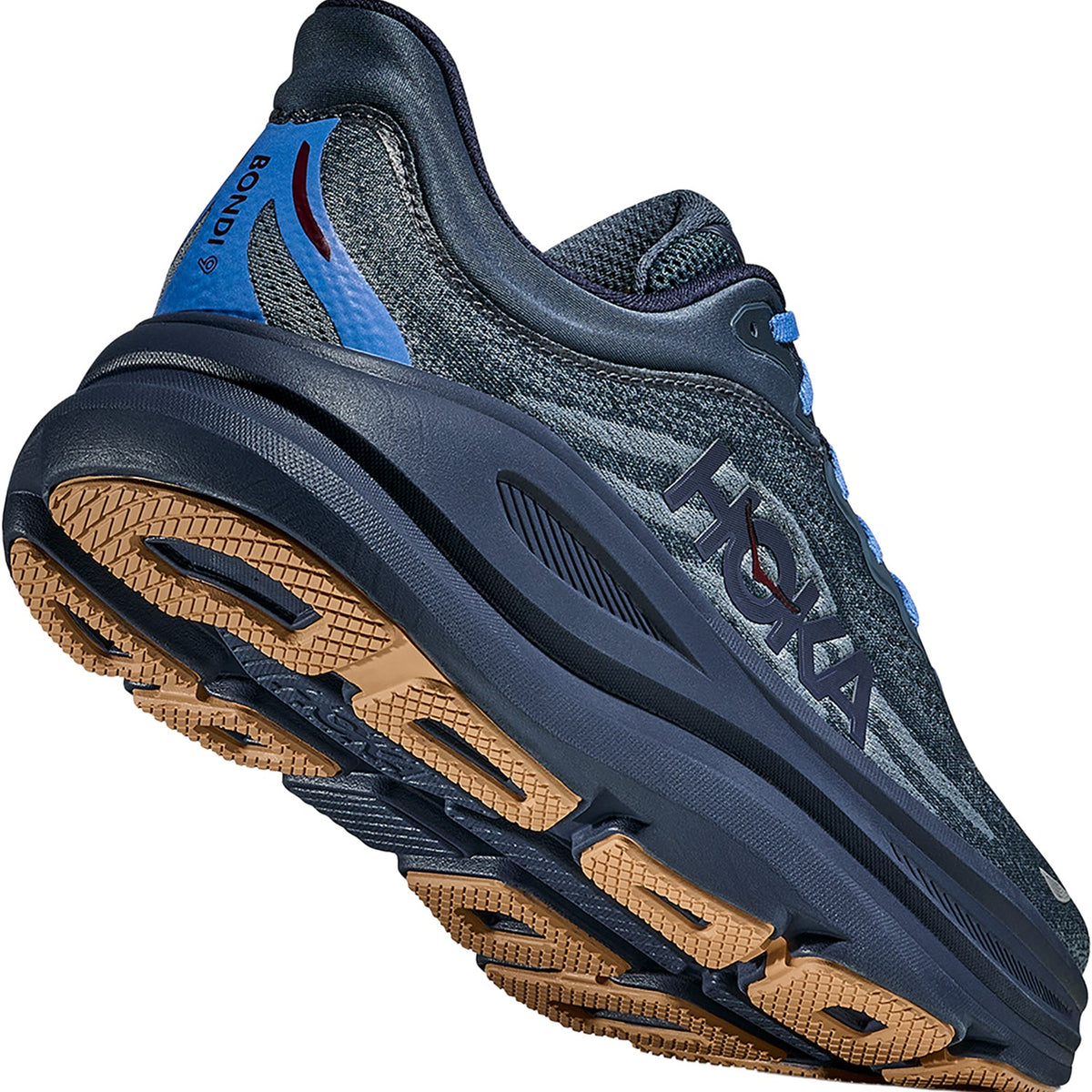 HOKA Bondi 9 Men's Athletic Shoes Faded Navy/Slate Blue