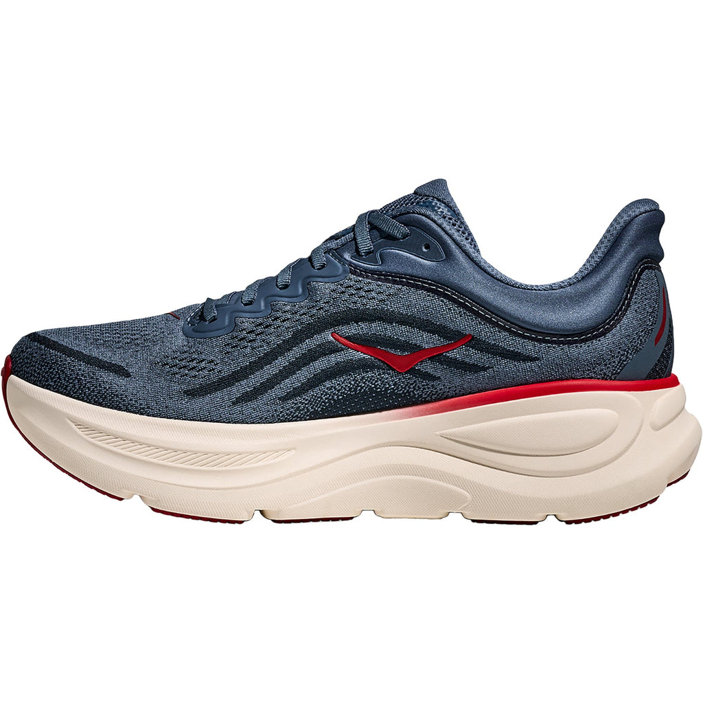 HOKA Bondi 9 Men's Athletic Shoes Thunder Cloud/Vermillion