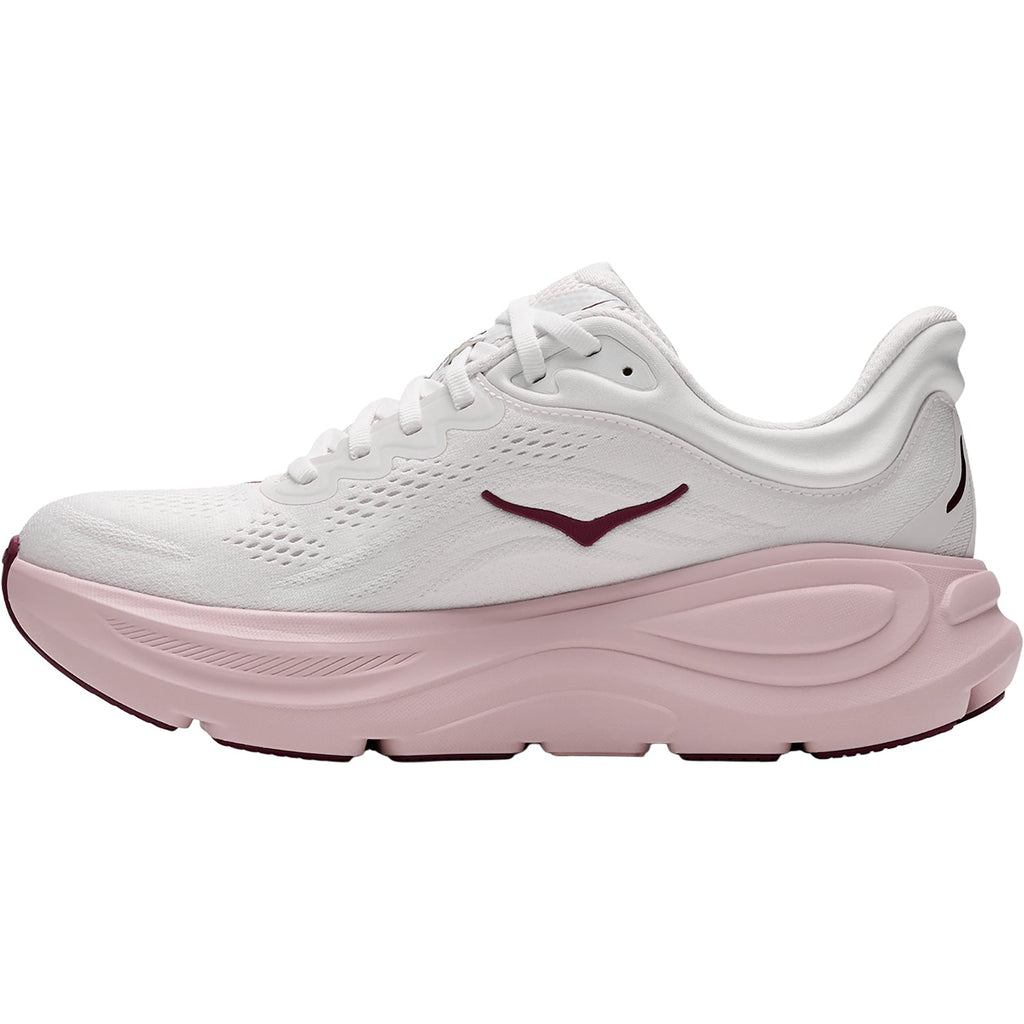HOKA Bondi 9 Women's Athletic Shoes White/Pink Opal