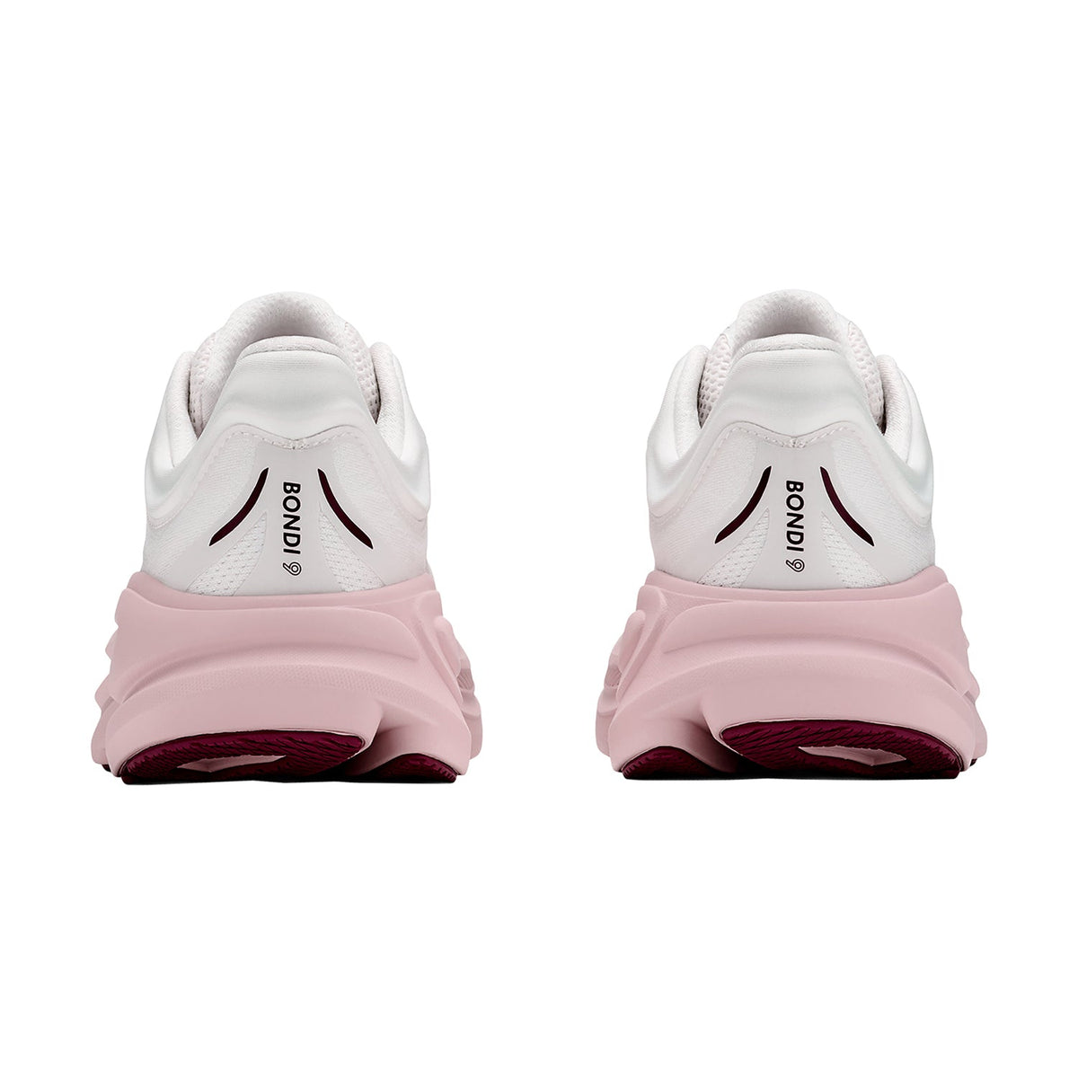 HOKA Bondi 9 Women's Athletic Shoes White/Pink Opal