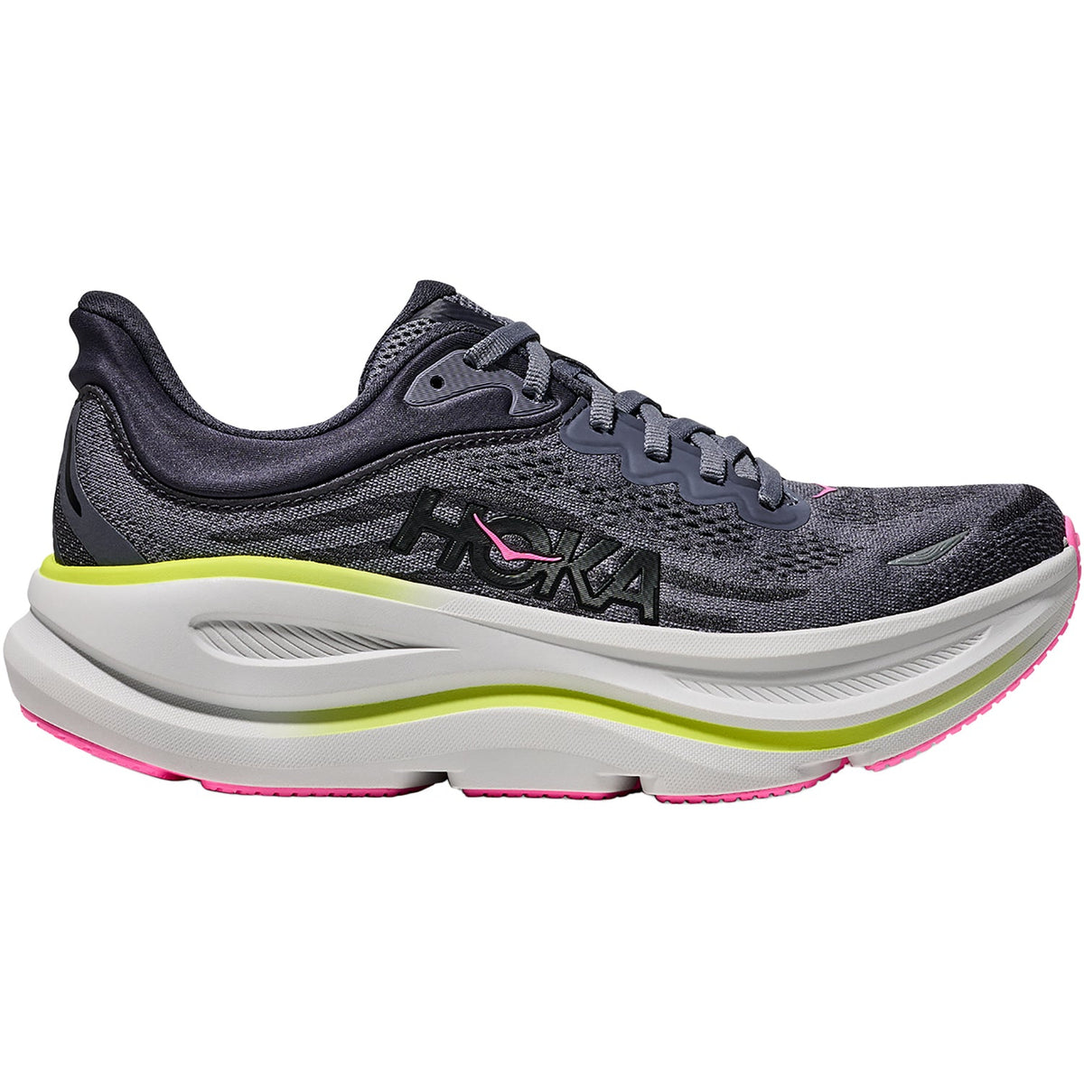 HOKA Bondi 9 Women's Athletic Shoes Charcoal Grey/Grey Skies