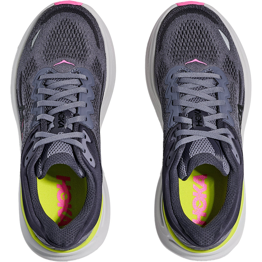 HOKA Bondi 9 Women's Athletic Shoes Charcoal Grey/Grey Skies