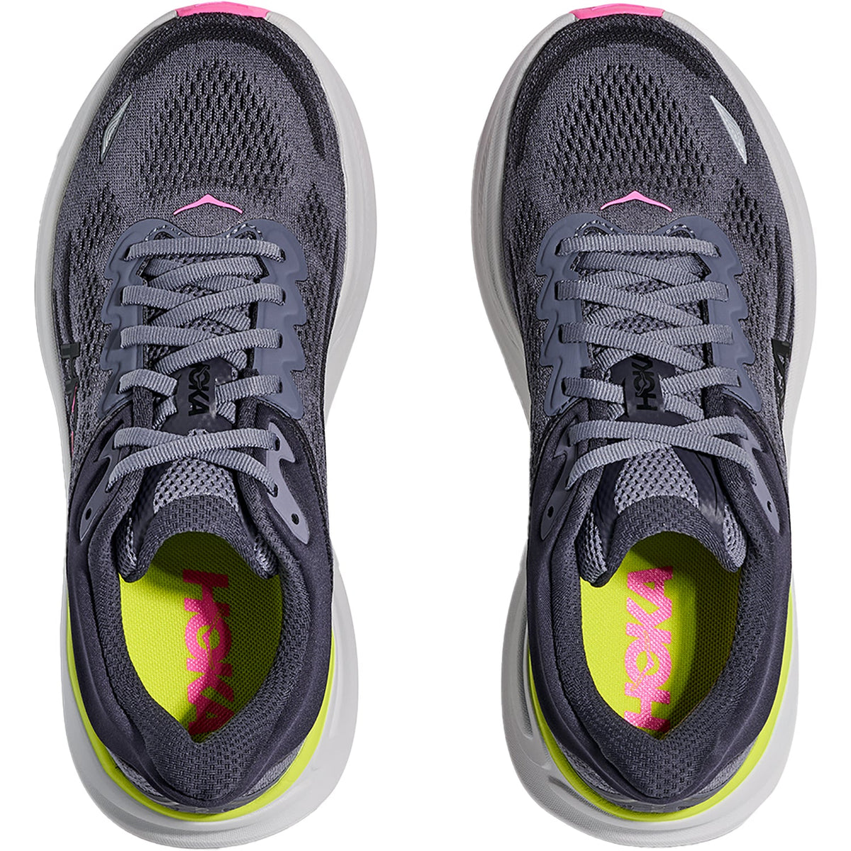 HOKA Bondi 9 Women's Athletic Shoes Charcoal Grey/Grey Skies