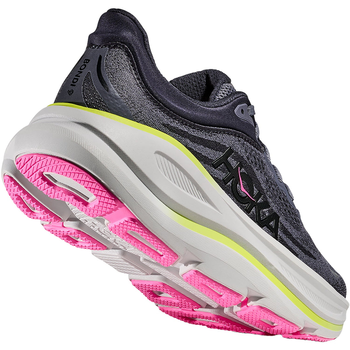 HOKA Bondi 9 Women's Athletic Shoes Charcoal Grey/Grey Skies