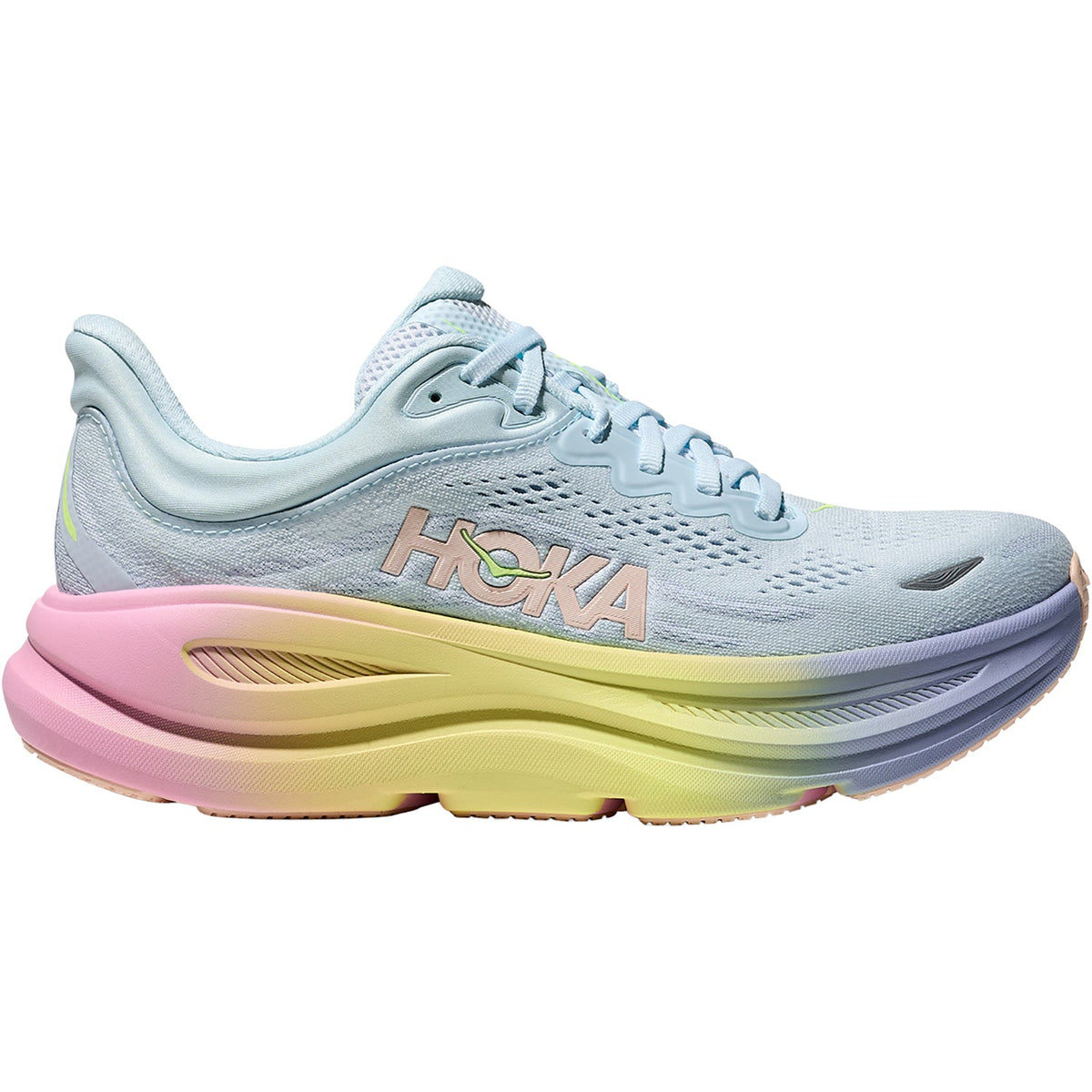 HOKA Bondi 9 Women's Athletic Shoes Glimmering Blue/Overcast