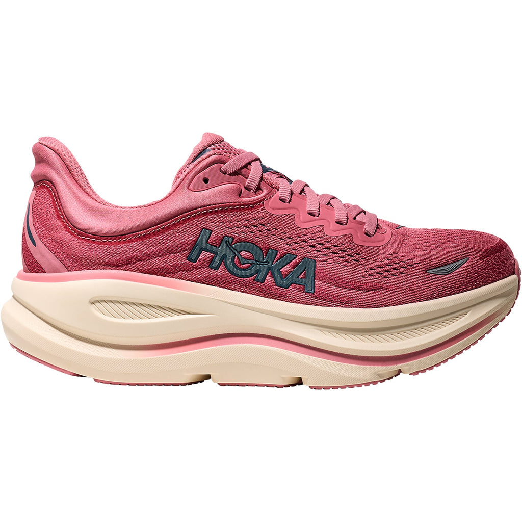 HOKA Bondi 9 Women's Athletic Shoes Lingonberry/Cranberry
