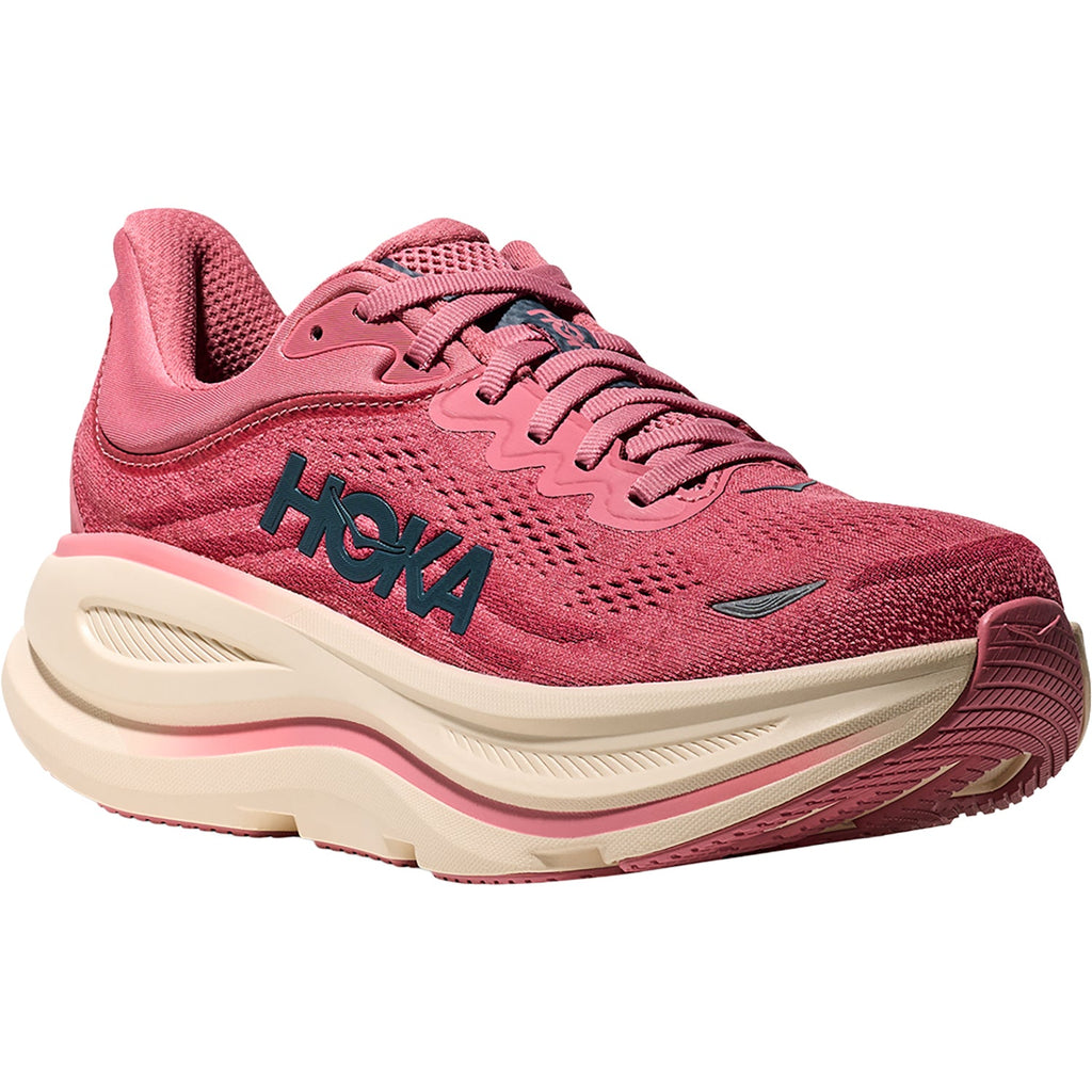 HOKA Bondi 9 Women's Athletic Shoes Lingonberry/Cranberry