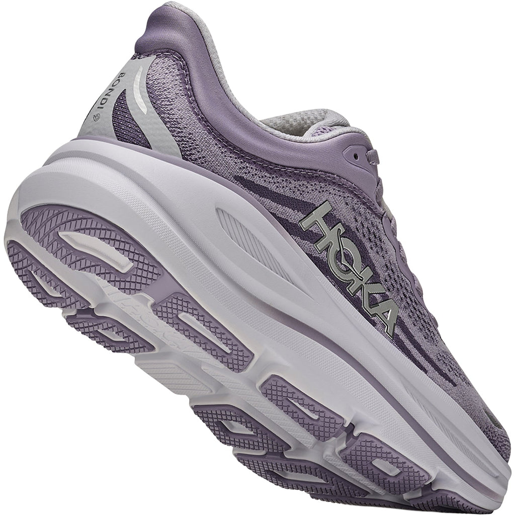 HOKA Bondi 9 Women's Athletic Shoes Mellow Lilac/Purple Fog