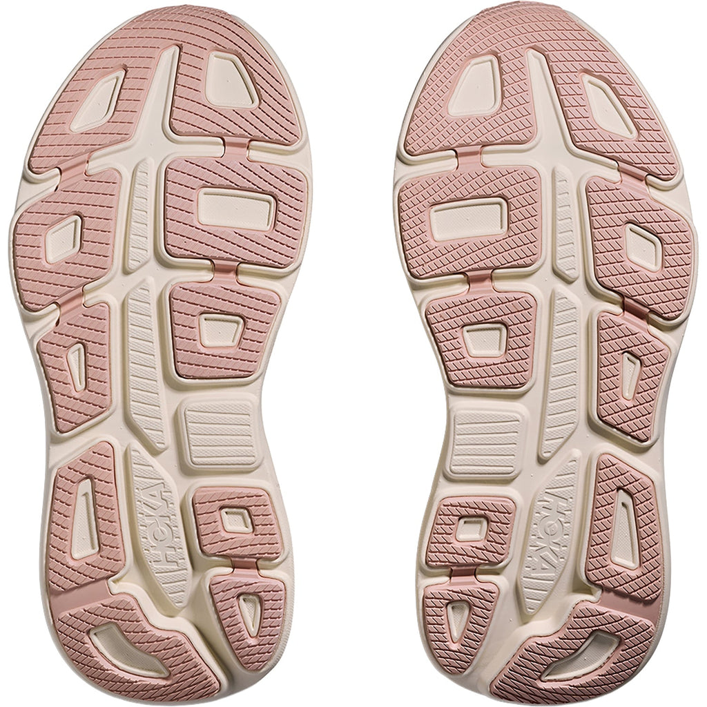HOKA Bondi 9 Women's Athletic Shoes Oat Milk/Rose Gold