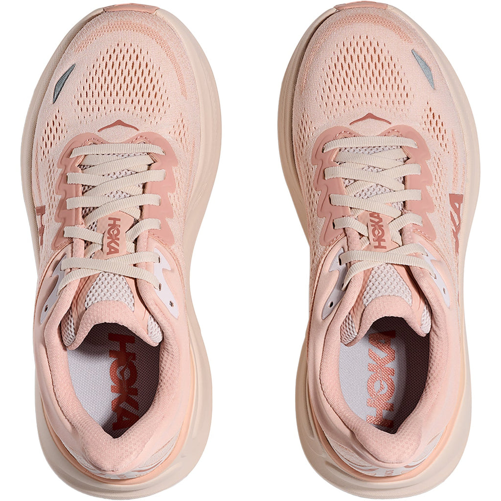 HOKA Bondi 9 Women's Athletic Shoes Rose Latte/Rose Cream