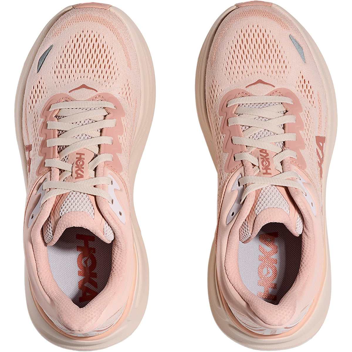 HOKA Bondi 9 Women's Athletic Shoes Rose Latte/Rose Cream
