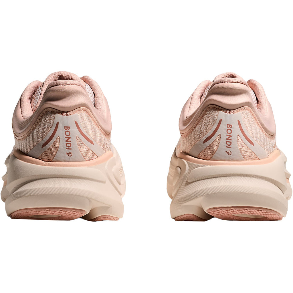 HOKA Bondi 9 Women's Athletic Shoes Rose Latte/Rose Cream