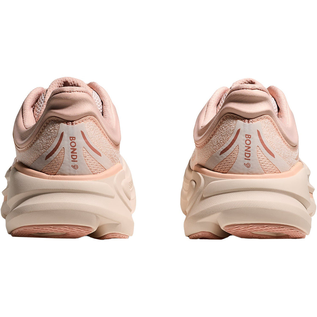 HOKA Bondi 9 Women's Athletic Shoes Rose Latte/Rose Cream
