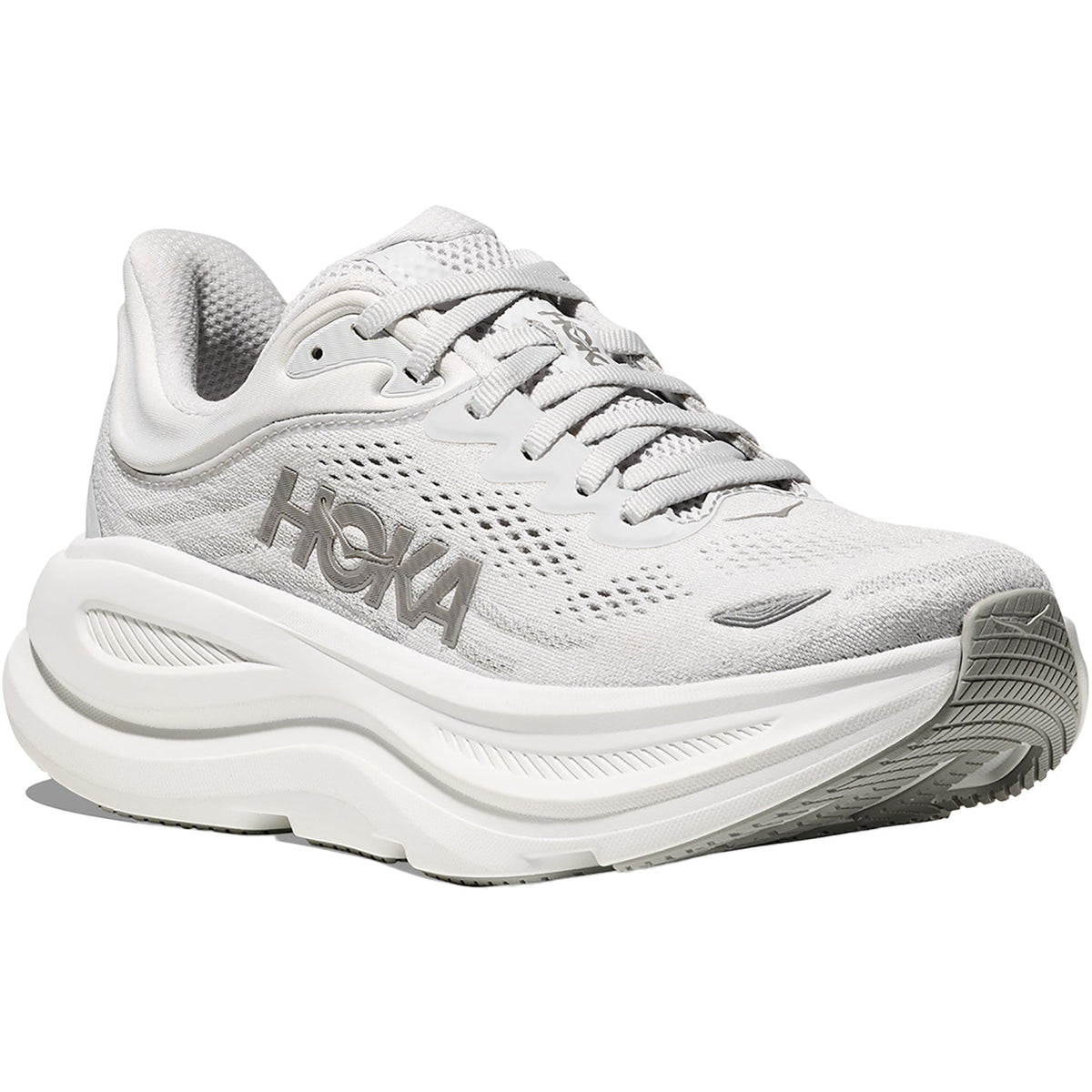 HOKA Bondi 9 Women's Athletic Shoes Stardust/Silver