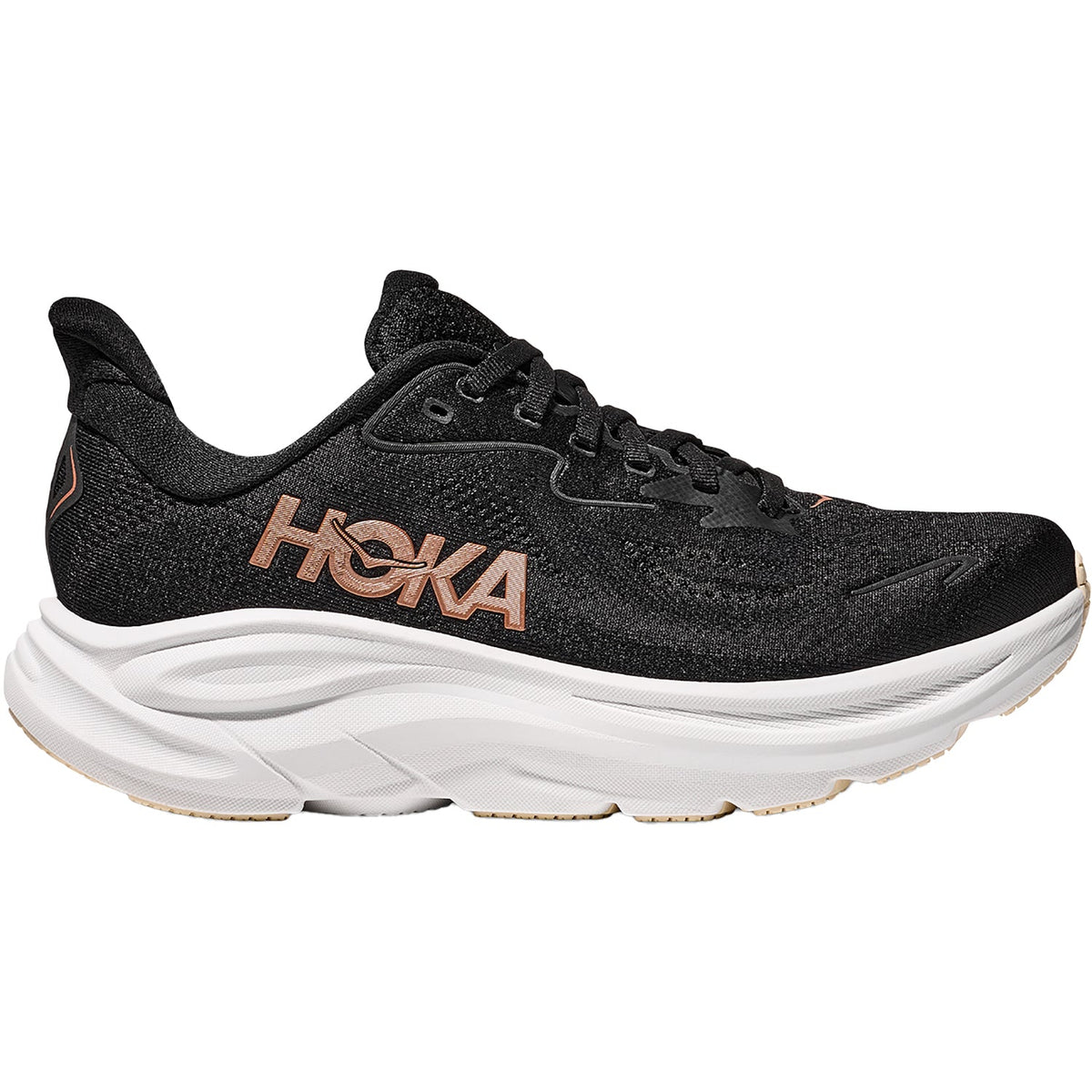 HOKA Clifton 10 Women's Athletic Shoes Black/Rose Gold