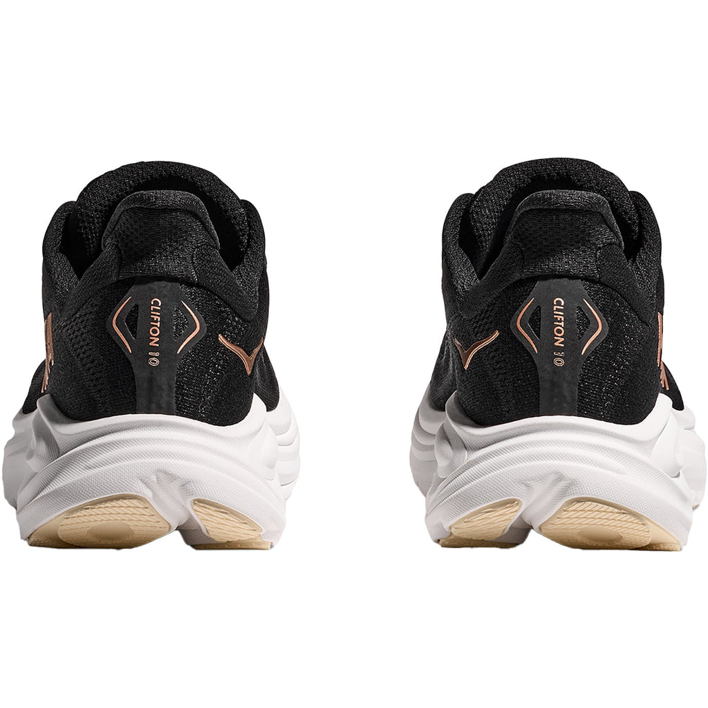 HOKA Clifton 10 Women's Athletic Shoes Black/Rose Gold