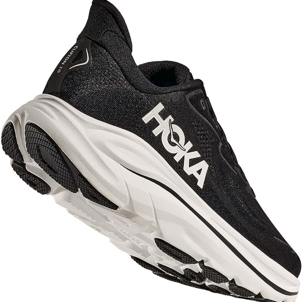 HOKA Clifton 10 Women's Athletic Shoes Black/White