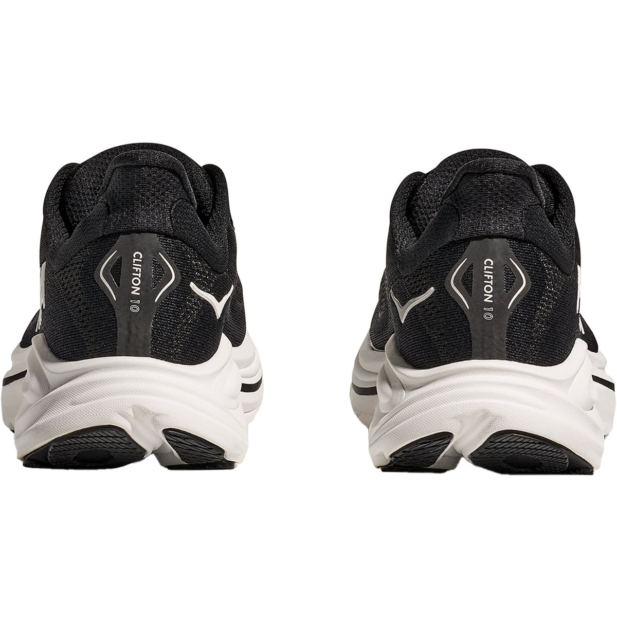 HOKA Clifton 10 Women's Athletic Shoes Black/White