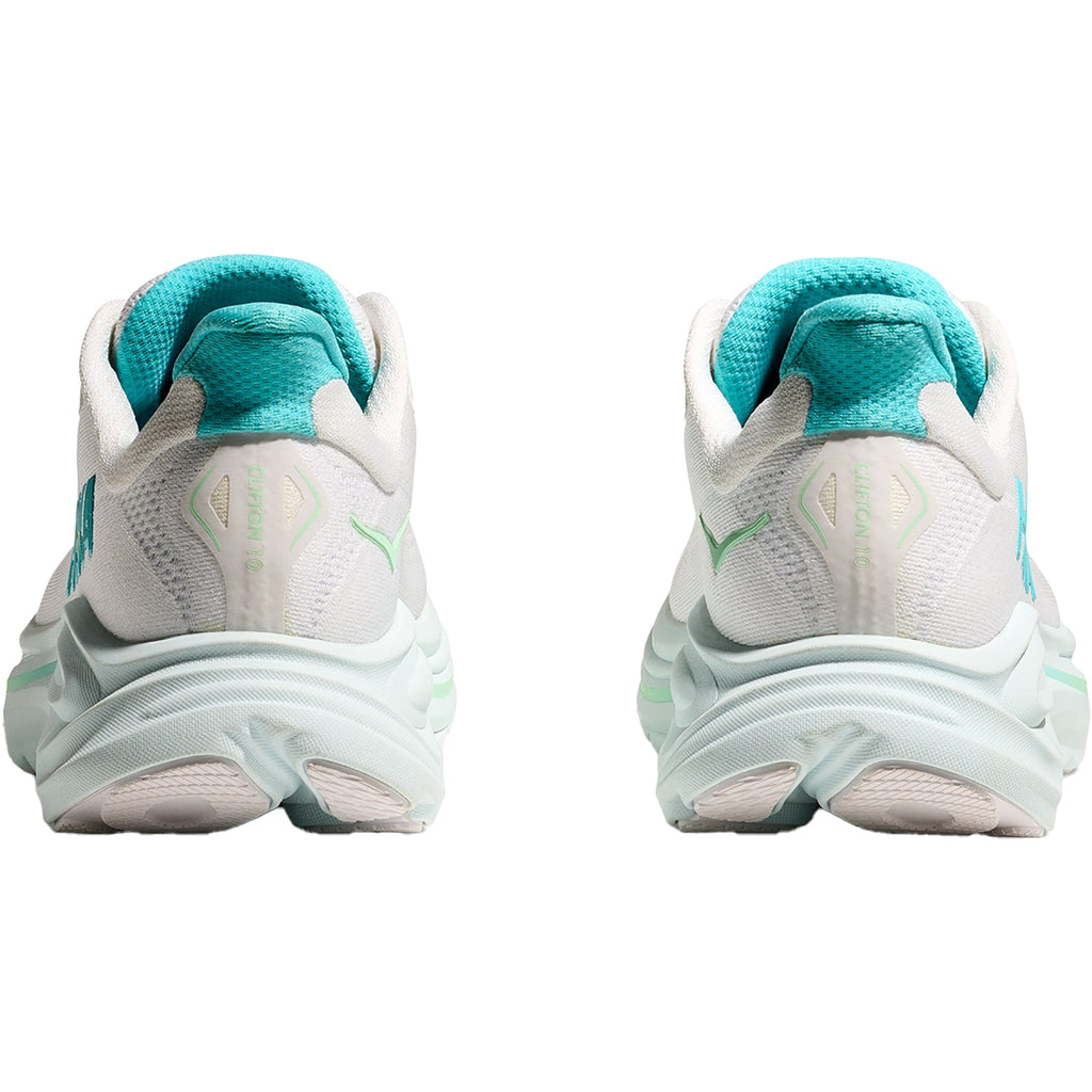 HOKA Clifton 10 Mesh Women's Athletic Shoes White/Cielo Blue