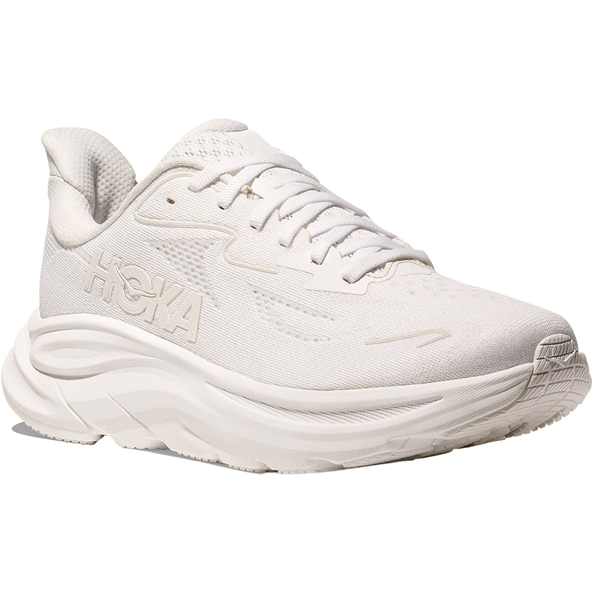 HOKA Clifton 10 Women's Athletic Shoes White/White