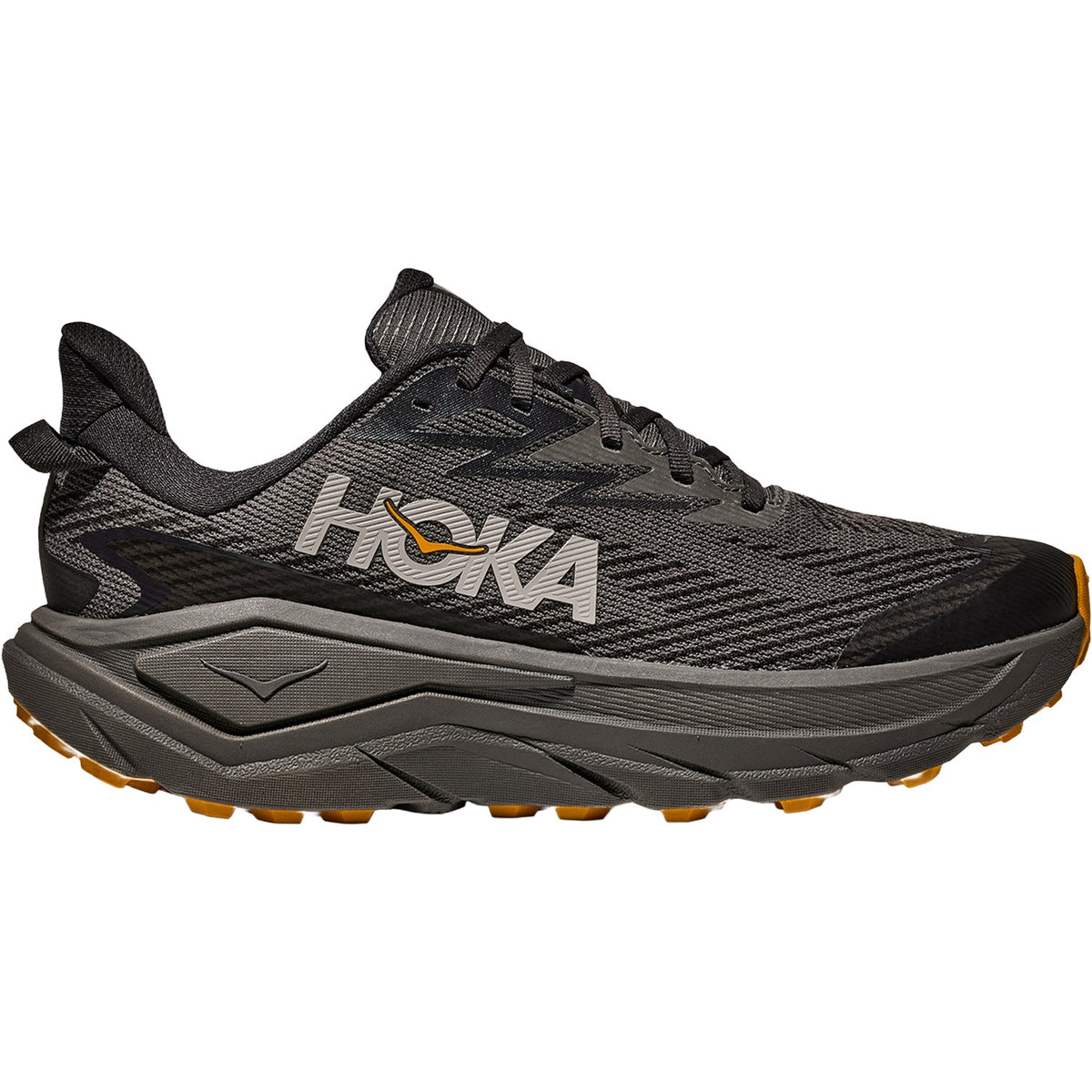 HOKA Challenger 8 GTX Men's Athletic Shoes Trail Running Asphalt Grey/Varsity Yellow
