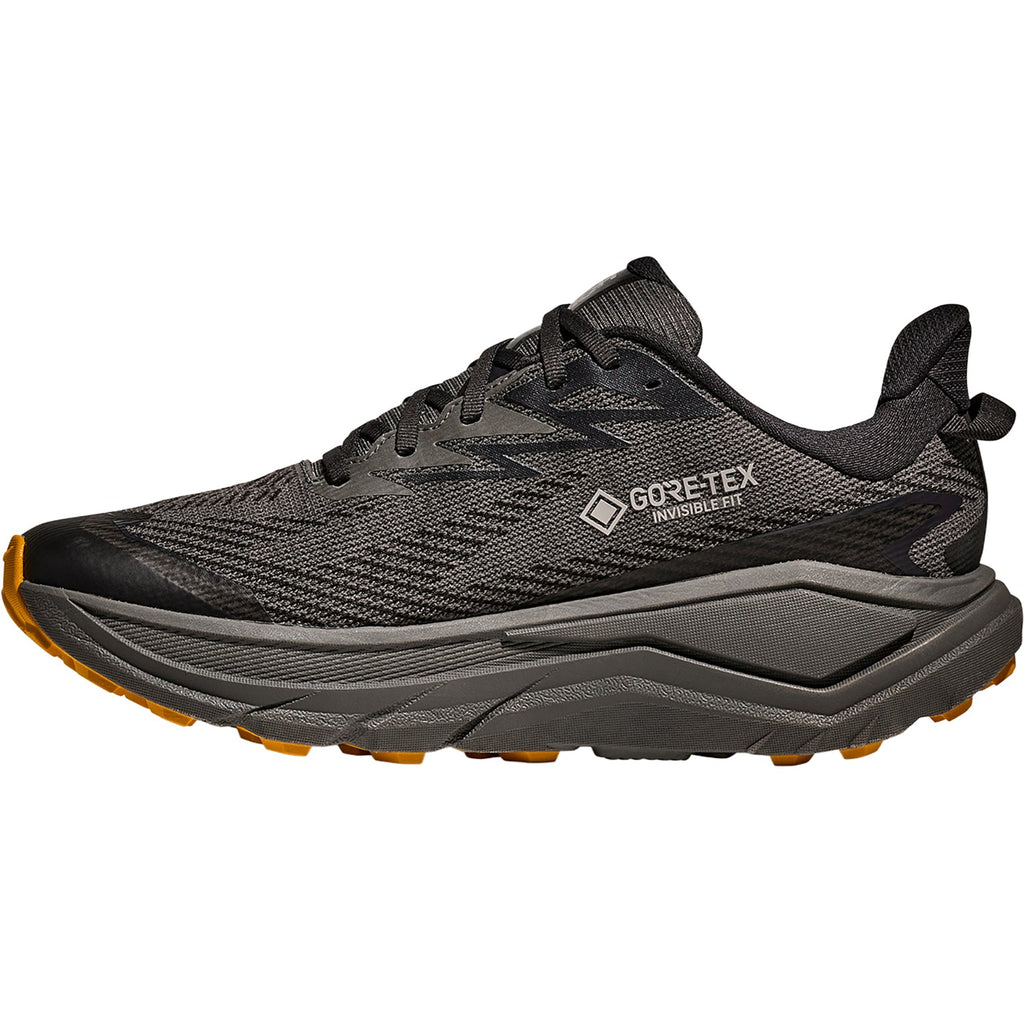 HOKA Challenger 8 GTX Men's Athletic Shoes Trail Running Asphalt Grey/Varsity Yellow