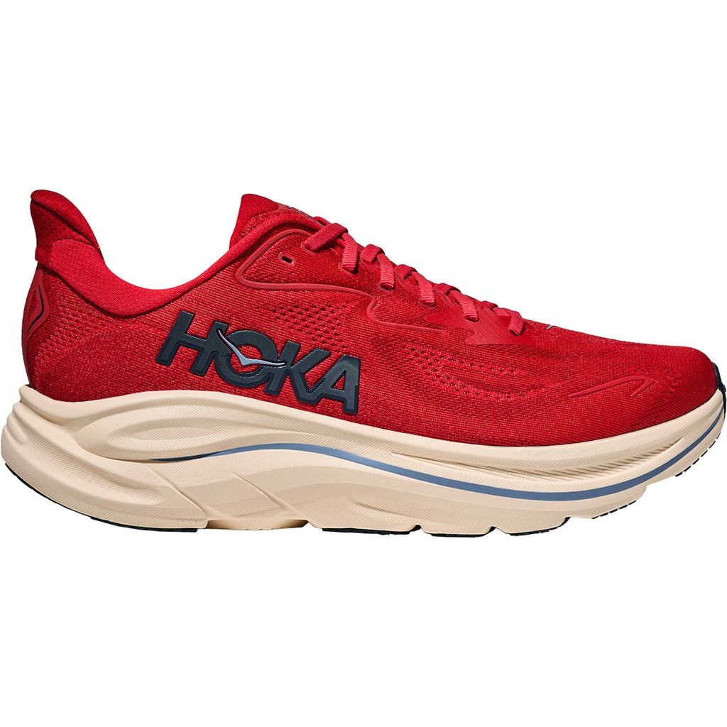 HOKA Clifton 10 Men's Athletic Shoes Vermillion/Varsity Navy