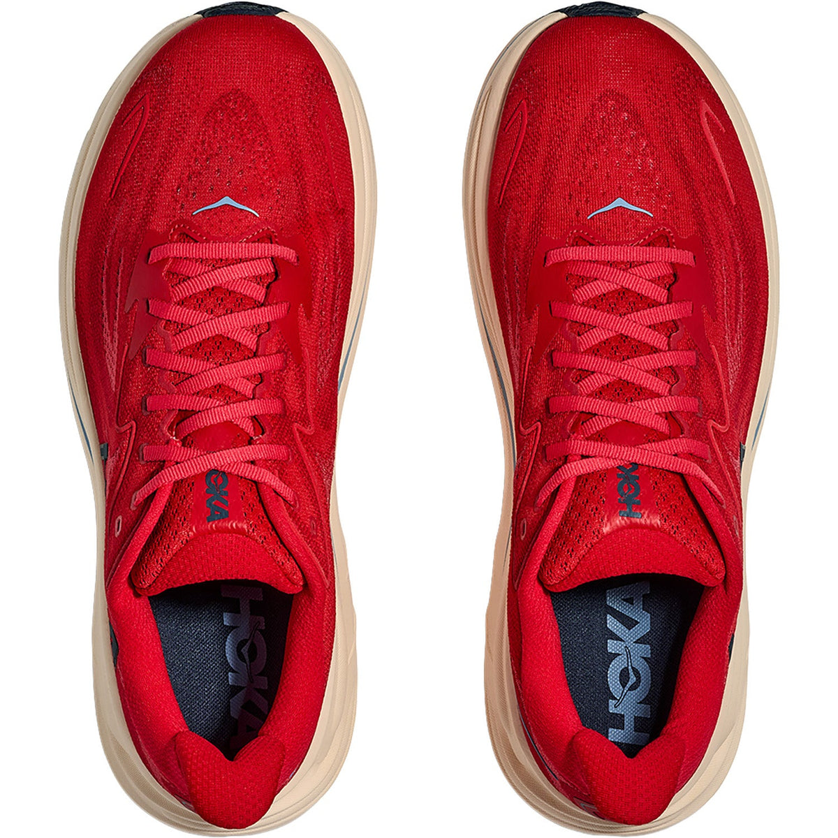 HOKA Clifton 10 Men's Athletic Shoes Vermillion/Varsity Navy