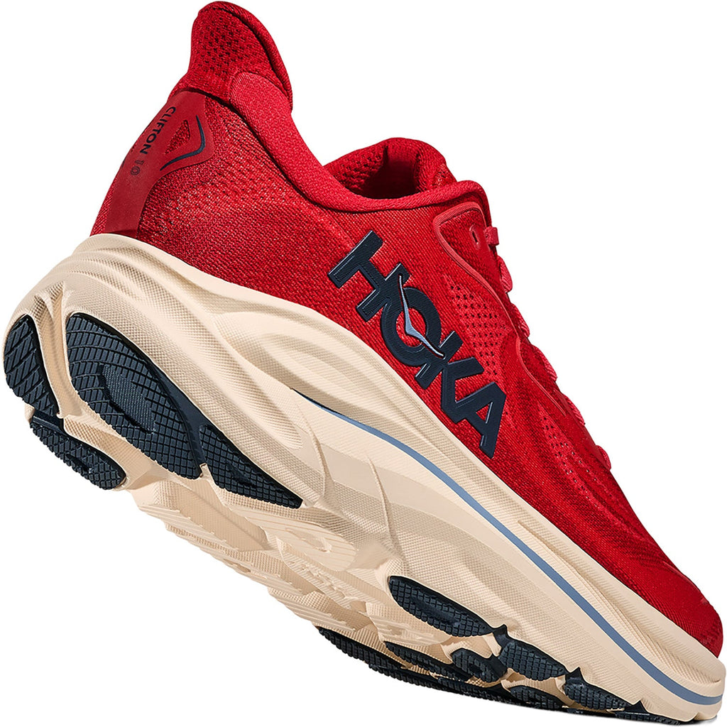 HOKA Clifton 10 Men's Athletic Shoes Vermillion/Varsity Navy