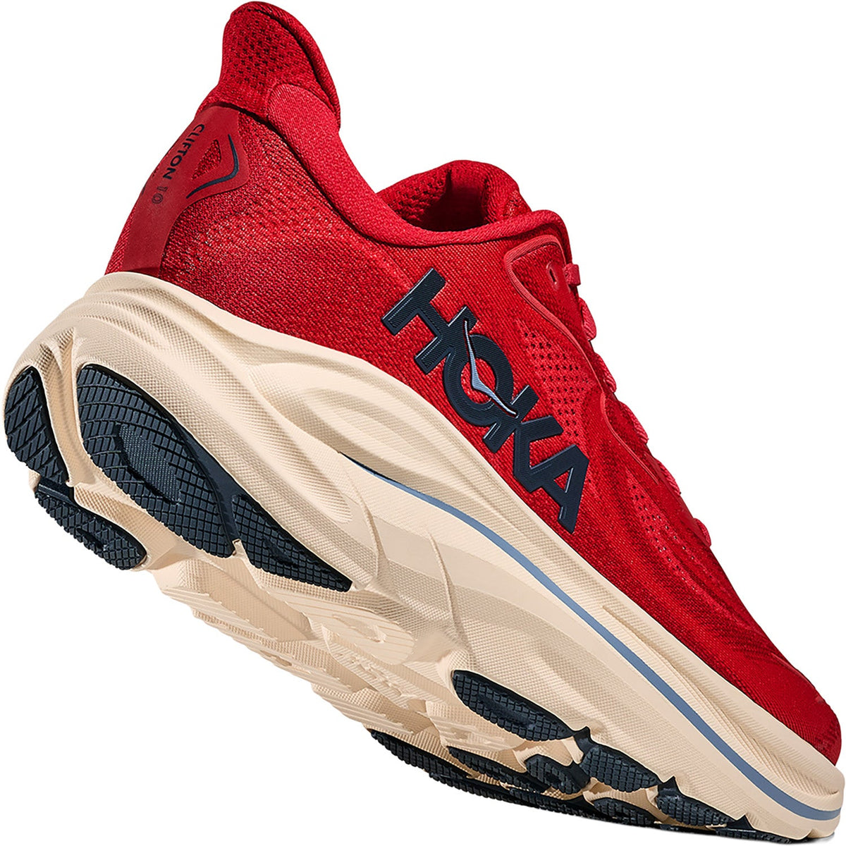 HOKA Clifton 10 Men's Athletic Shoes Vermillion/Varsity Navy