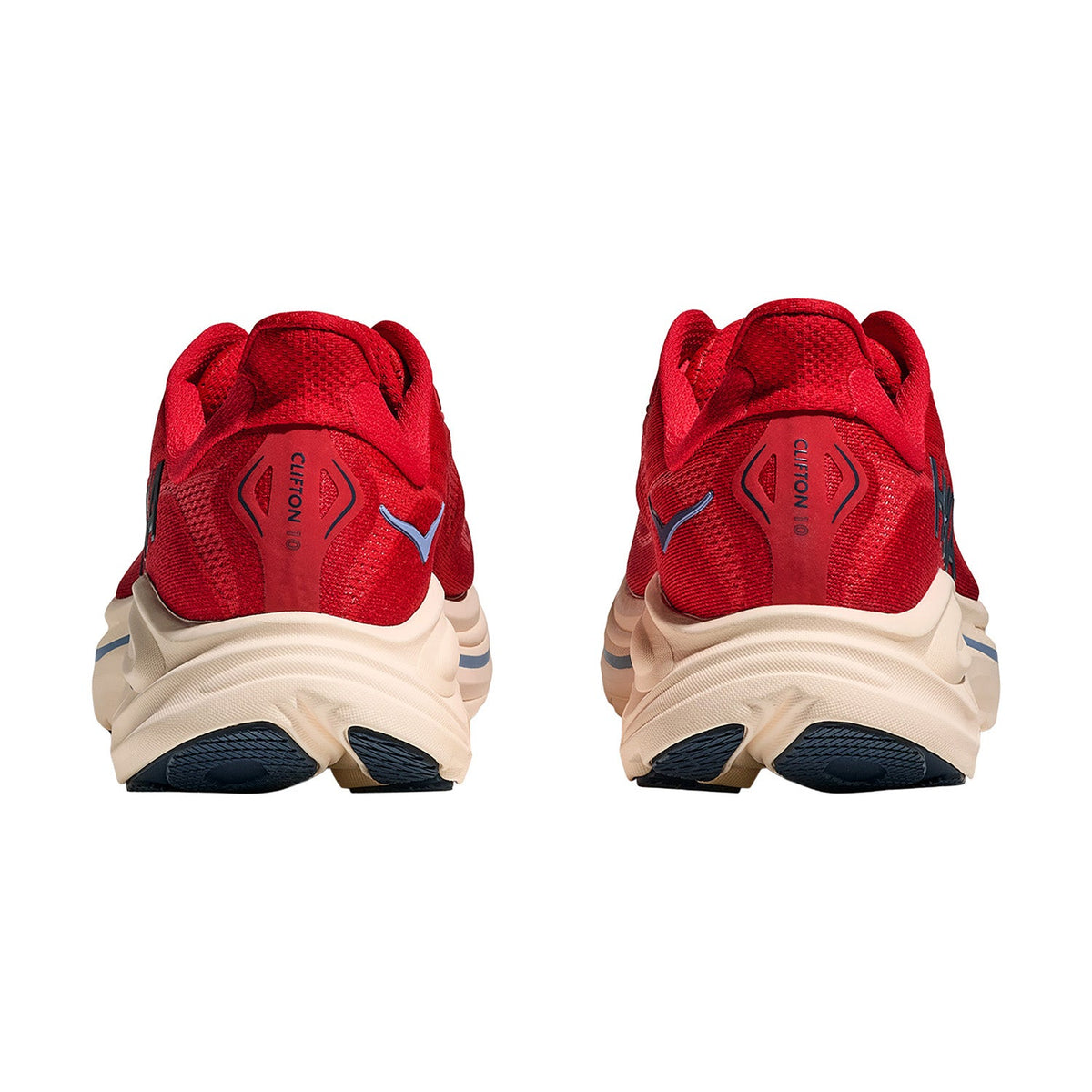 HOKA Clifton 10 Men's Athletic Shoes Vermillion/Varsity Navy