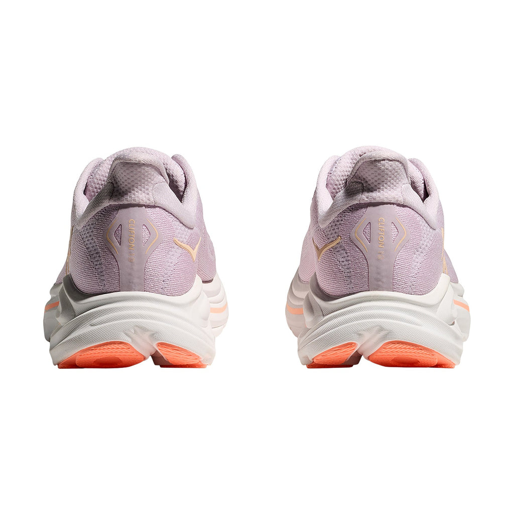 HOKA Clifton 10 Lilac Cream/Tangerine Glow Women's Athletic Shoes L:ilac Cream/Tangerine Glow