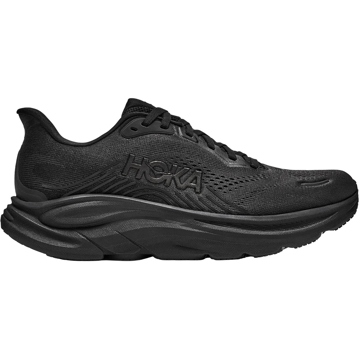 HOKA Clifton 11 Men's Athletic Shoes Black/Black