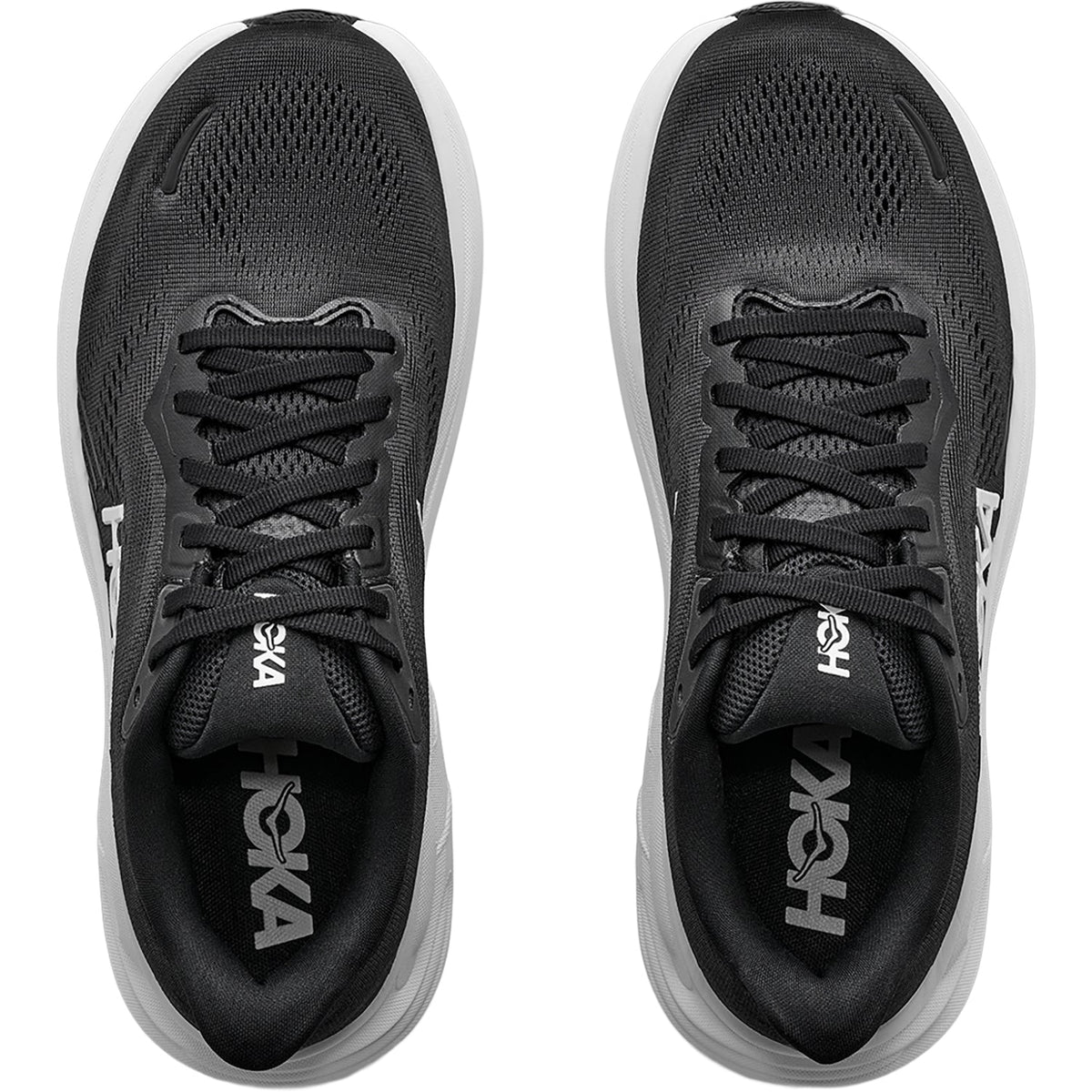 HOKA Clifton 11 Men's Athletic Shoes Black/White