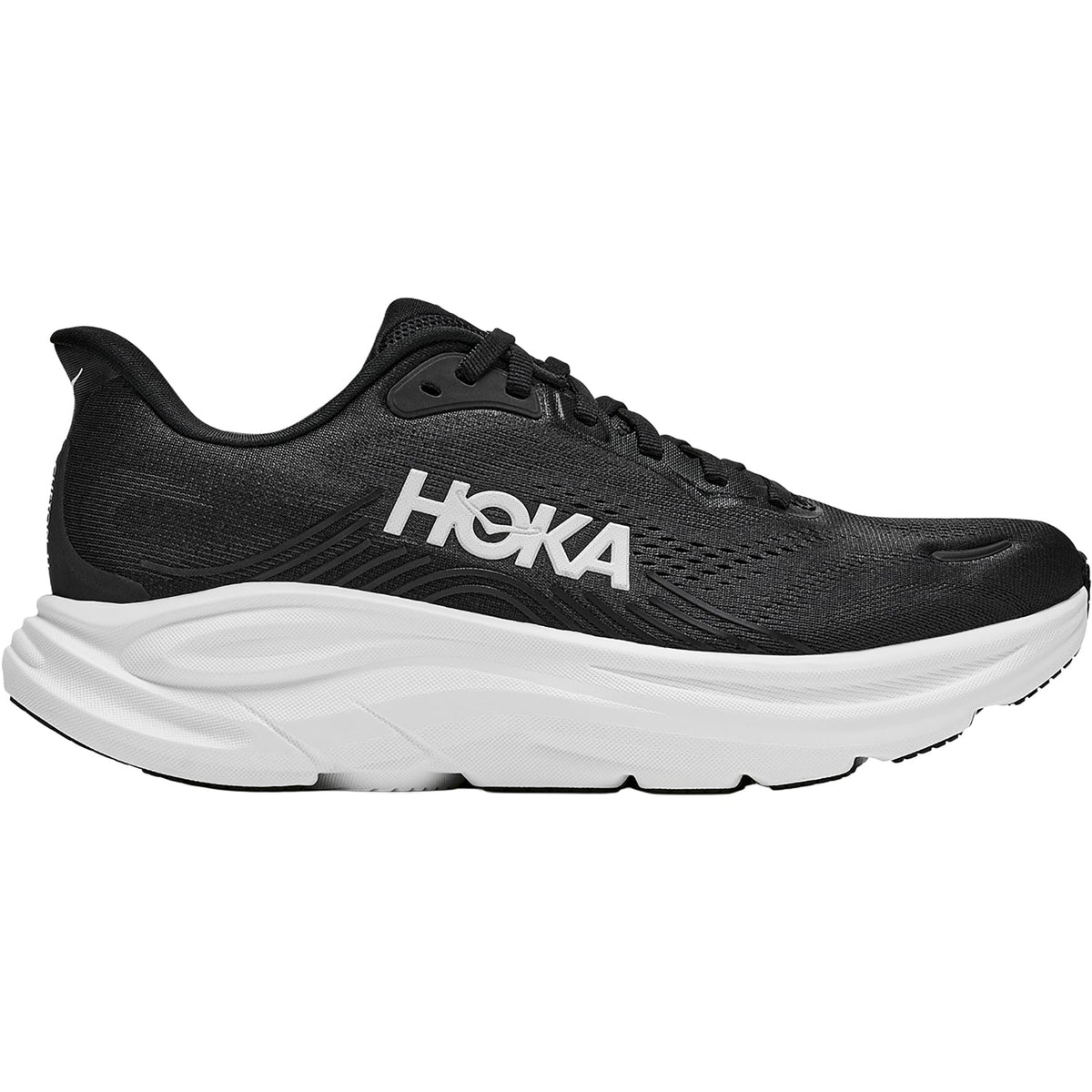 HOKA Clifton 11 Women's Athletic Shoes Black/White