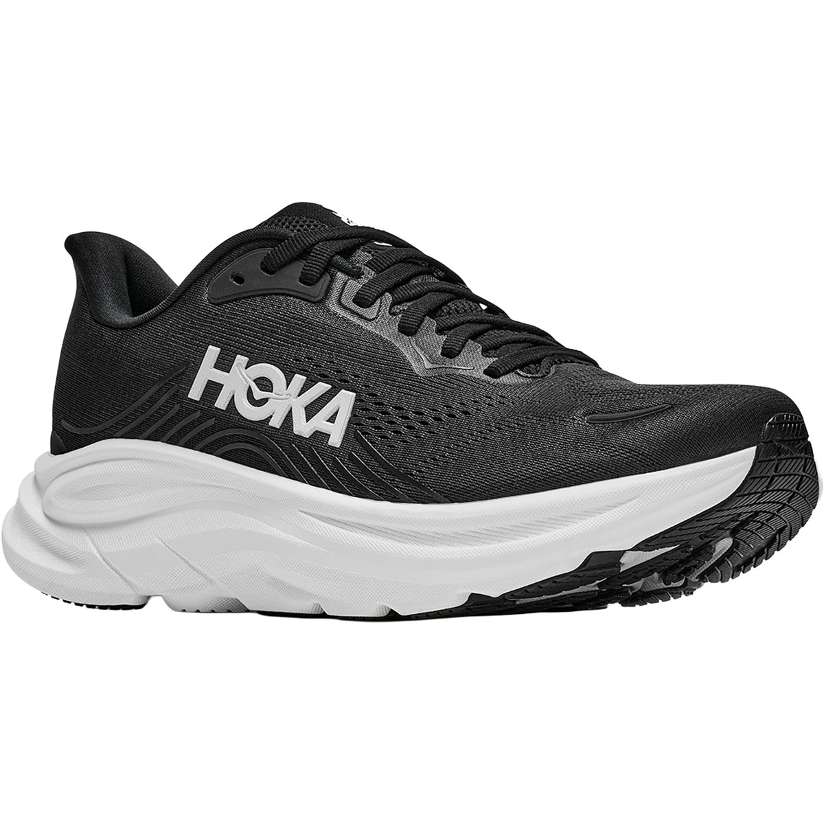 HOKA Clifton 11 Women's Athletic Shoes Black/White