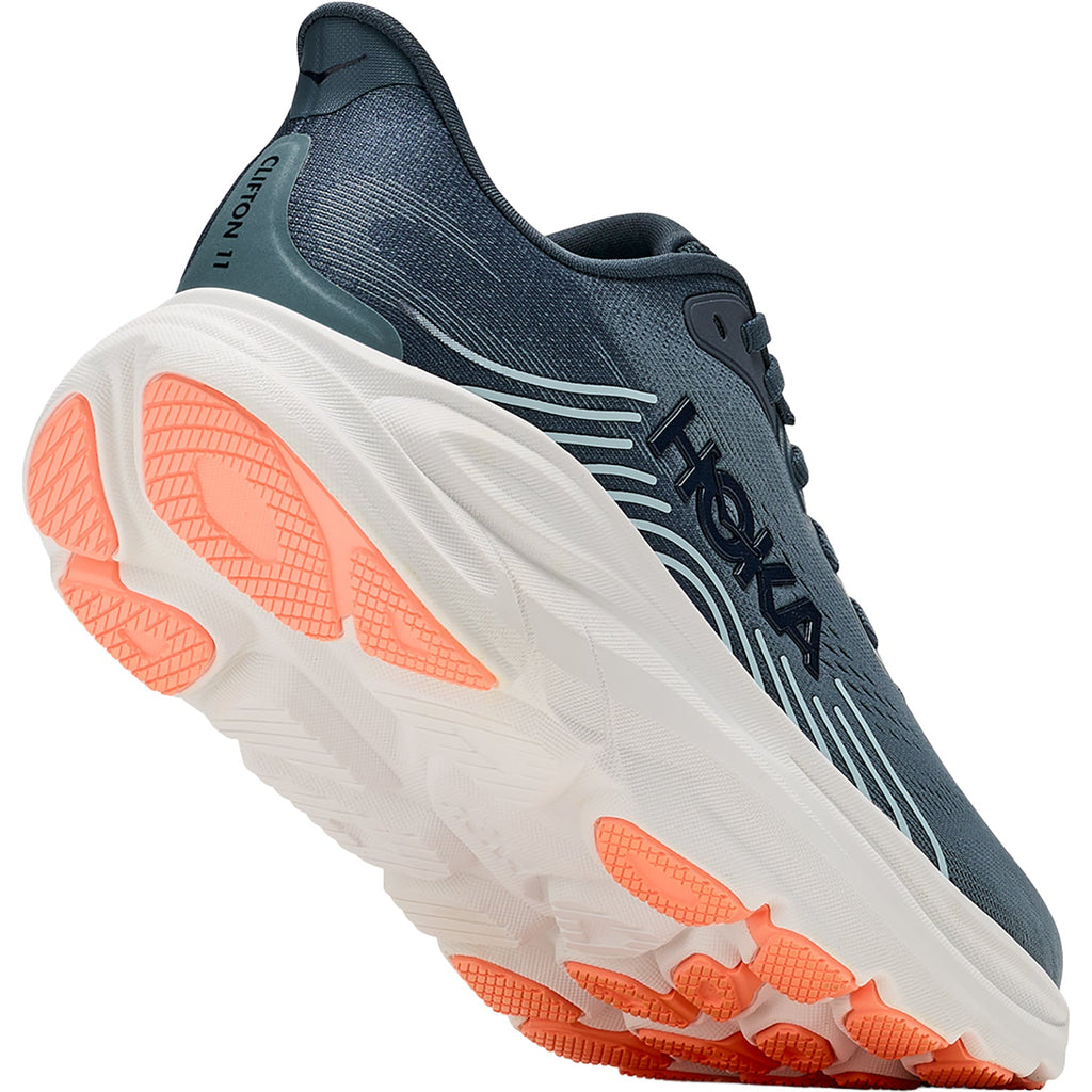 HOKA Clifton 11 Women's Athletic Shoes Faded Navy/Glimmering Blue