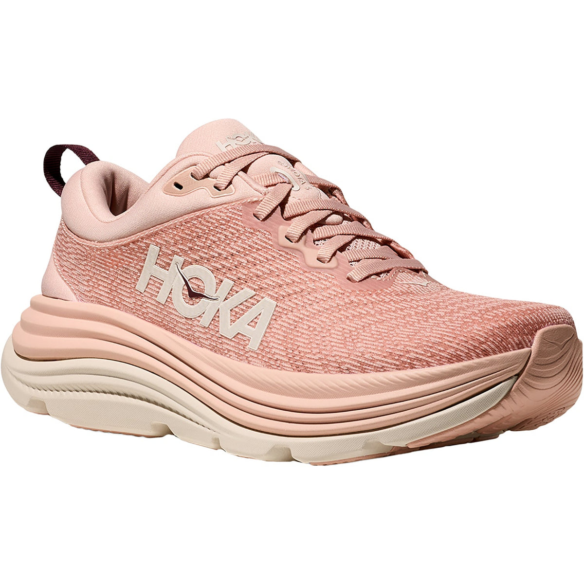 HOKA Gaviota 5 Women's Athletic Shoes Rose Latte/Rose Cream