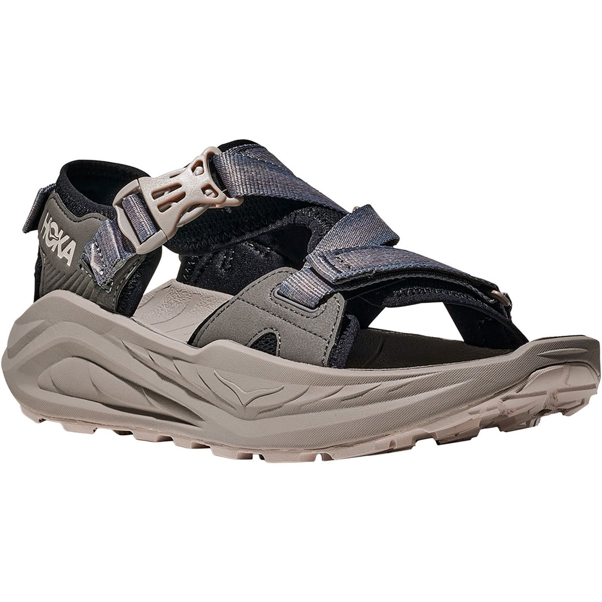 HOKA Infini Hike TC Men's Hiking Sandals Black/Cement