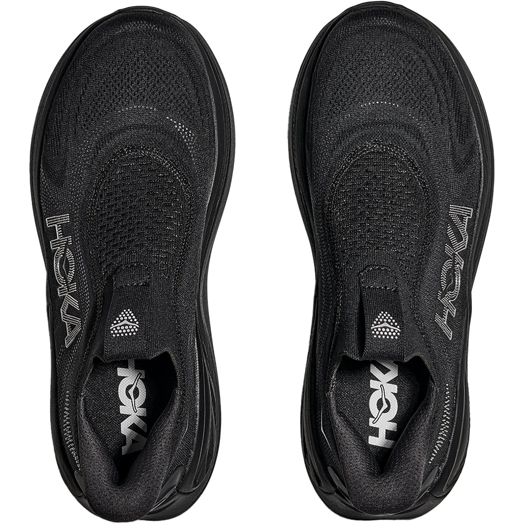 HOKA Skyward Laceless Men's Athletic Shoes Recovery Slip Ons Black/Black