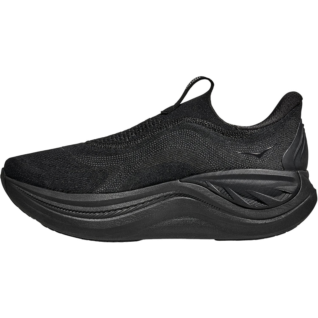 HOKA Skyward Laceless Men's Athletic Shoes Recovery Slip Ons Black/Black